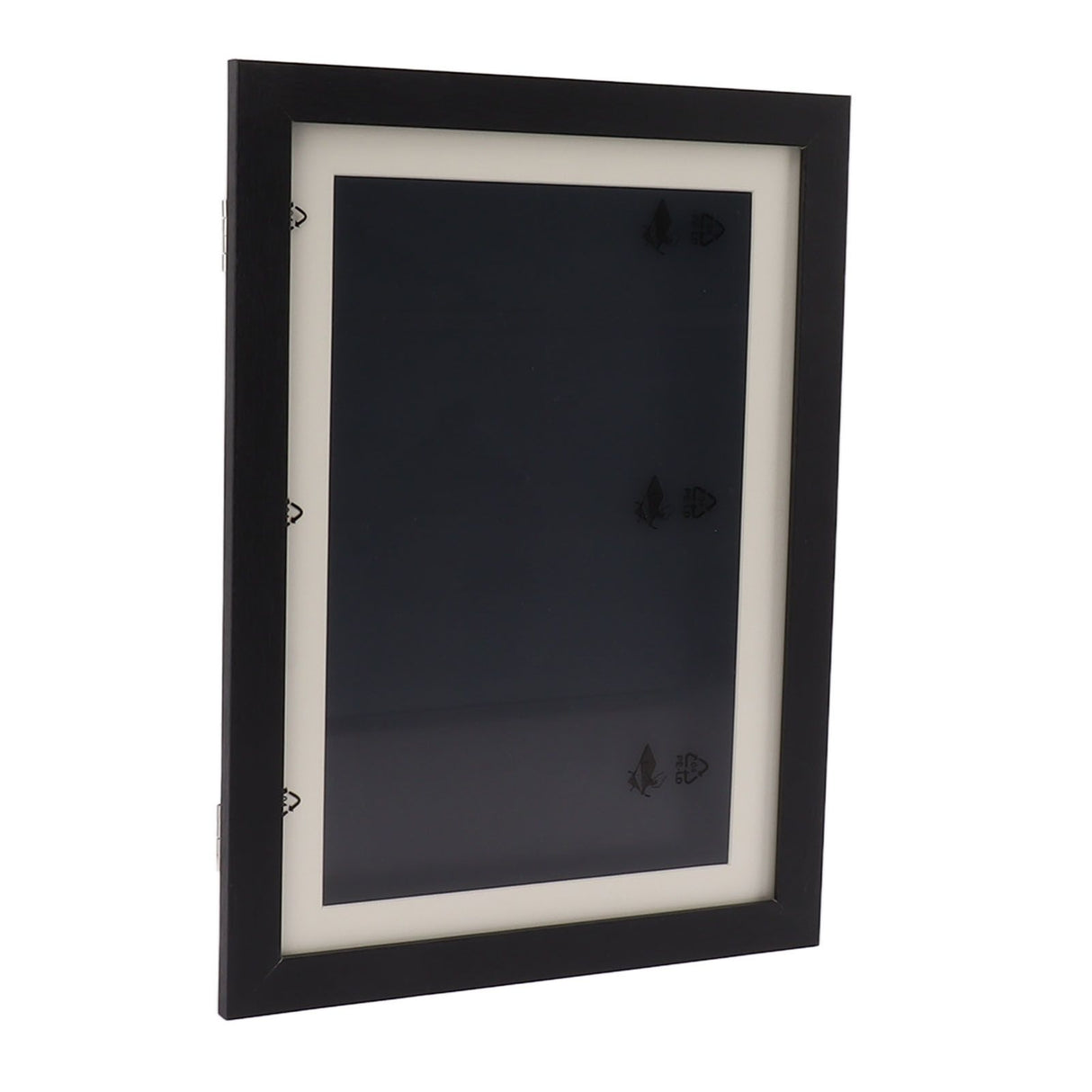 Kids Art Frame Density Board PS Magnetic Front Opening Changeable Artwork Display Frame Holds 50PCS Pictures for Crafts Drawing Schoolwork Black