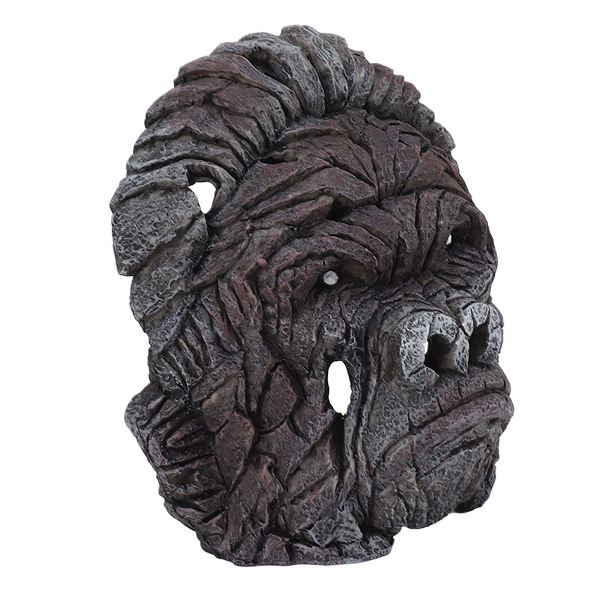Gorilla Head Sculpture 6.3in Animal Head Figurine Resin Hollow Out Design Statue Decor for Living Room Office Bookshelf