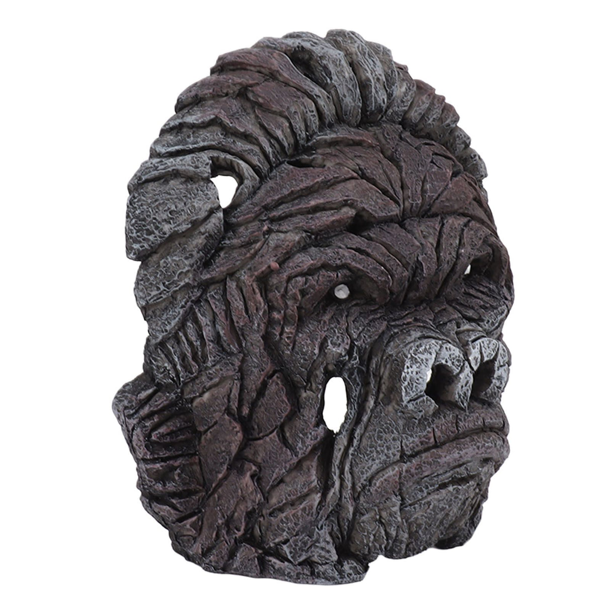 Gorilla Head Sculpture 6.3in Animal Head Figurine Resin Hollow Out Design Statue Decor for Living Room Office Bookshelf