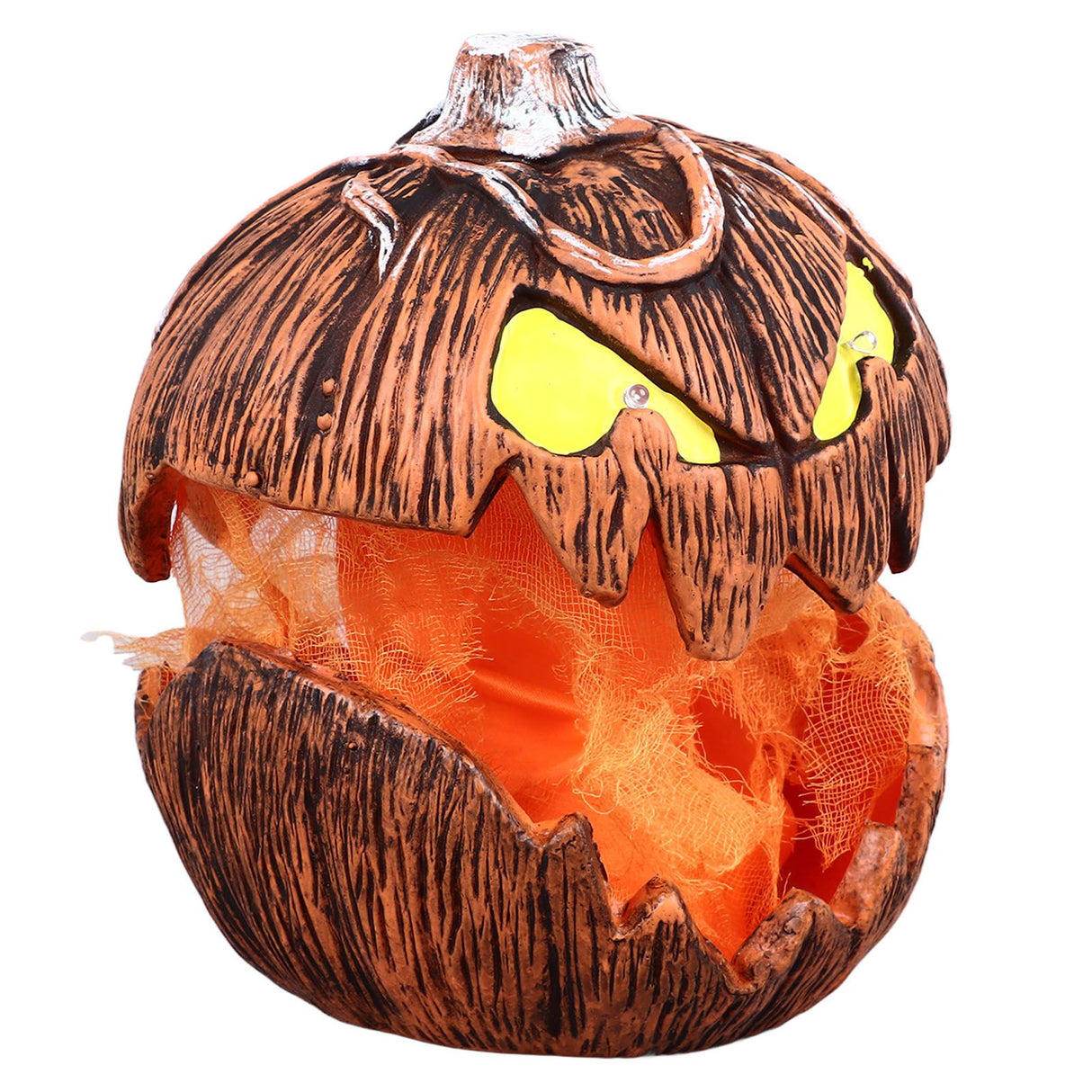 20cm Voice Activated Pumpkin Lifting Lighting Pumpkin Decoration for Indoor Lawn Table Halloween Haunted House