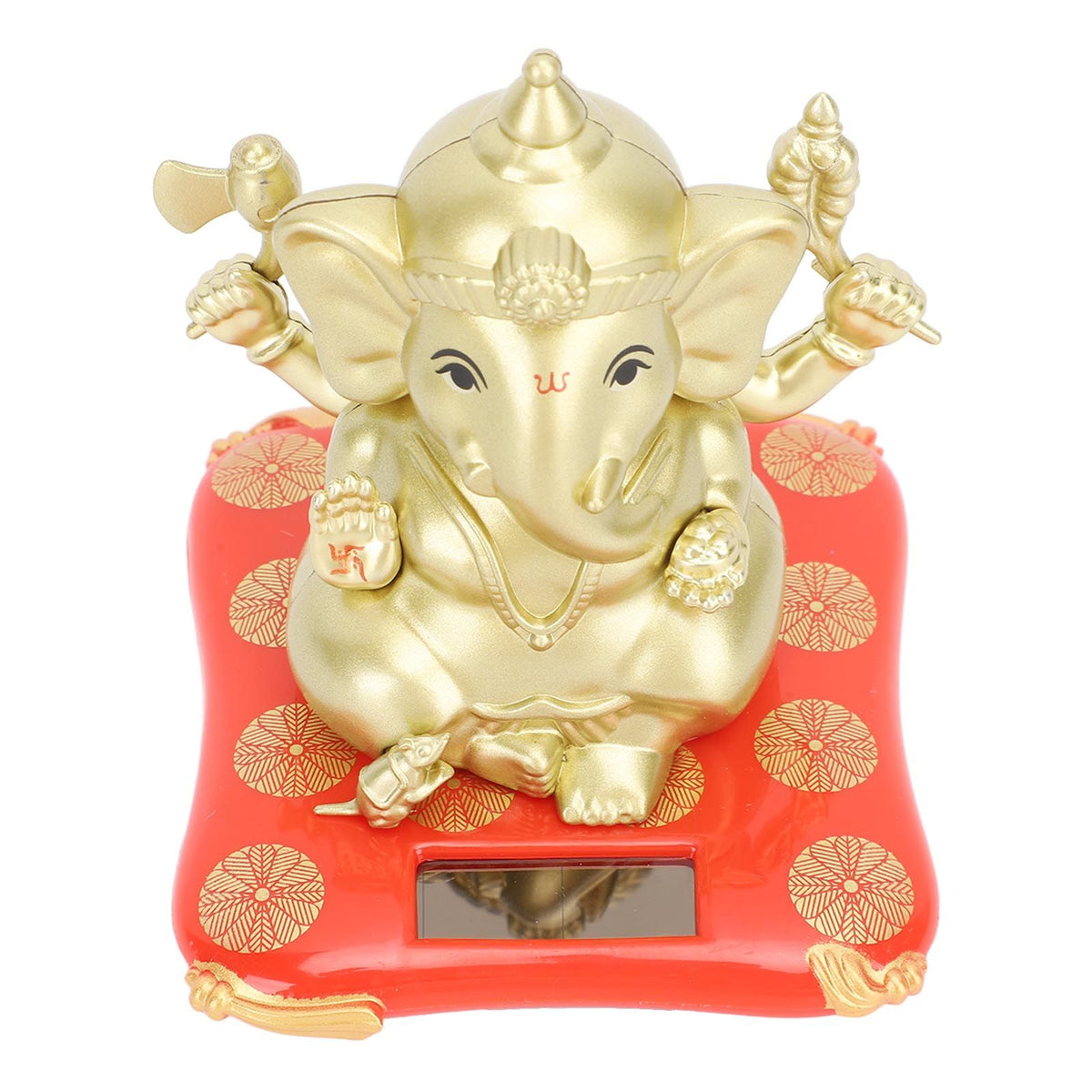 Car Solar Bobble Head Toy Exquisite Environmentally Friendly Elephant Swinging Dancing Toy Gold