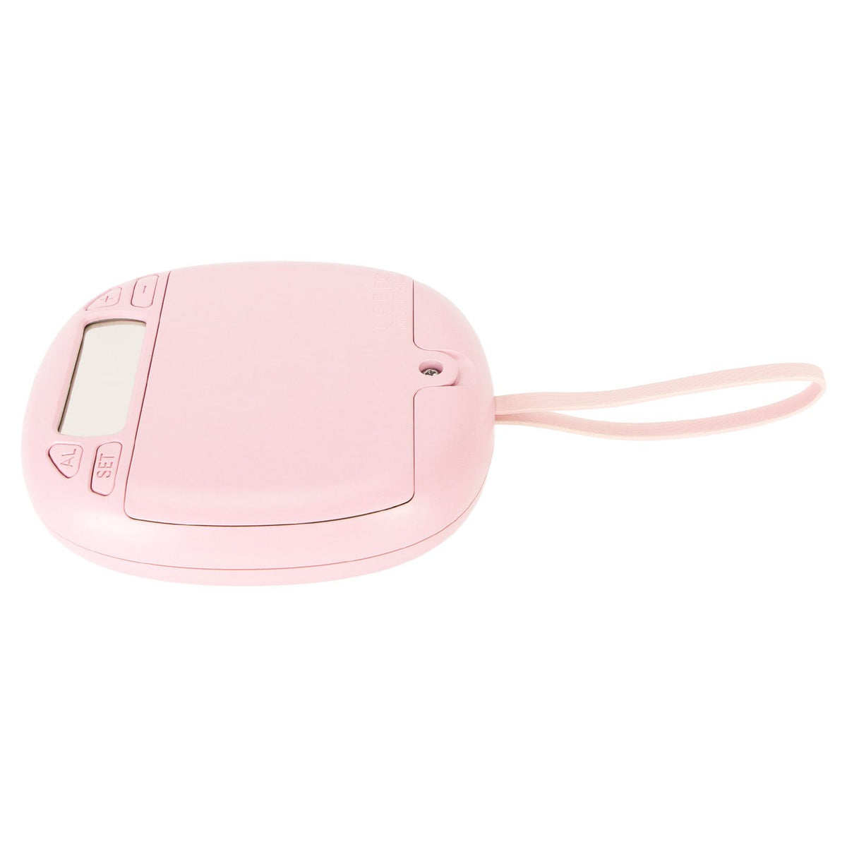 Vibrating Digital Alarm Clock Portable LED Electronic Digital Alarm Clock for Heavy Sleepers Students Children Rose Pink