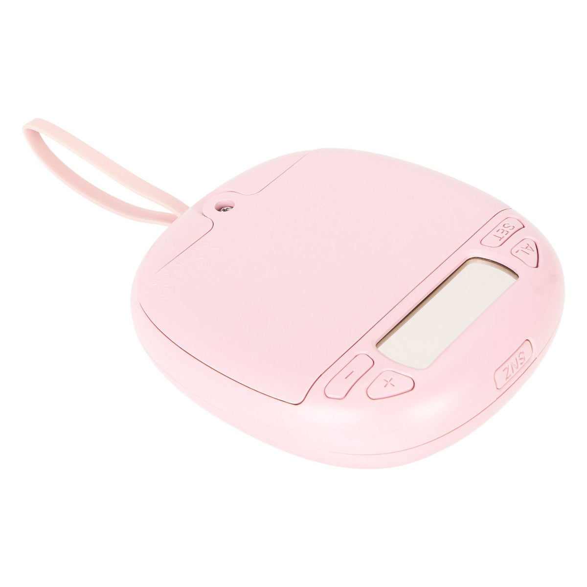 Vibrating Digital Alarm Clock Portable LED Electronic Digital Alarm Clock for Heavy Sleepers Students Children Rose Pink