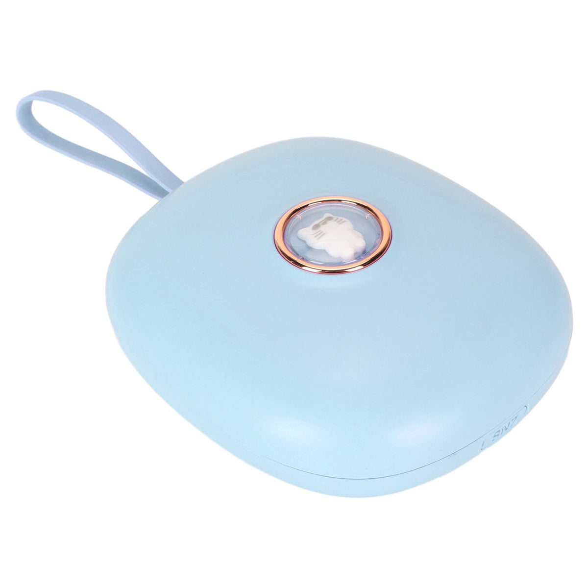 Vibrating Digital Alarm Clock Portable LED Electronic Digital Alarm Clock for Heavy Sleepers Students Children Sky Blue