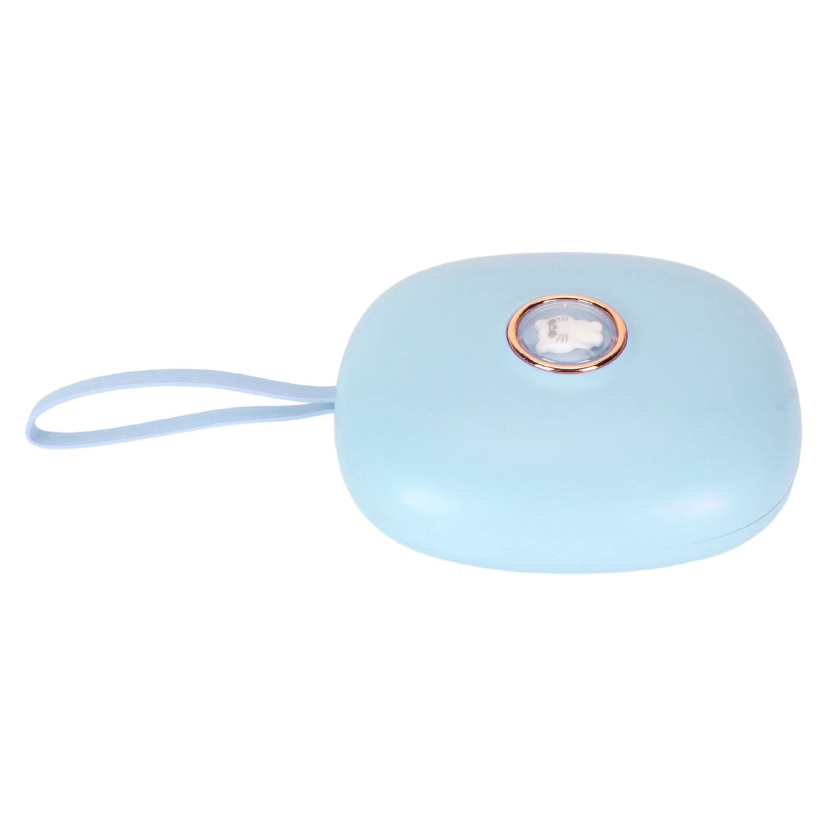 Vibrating Digital Alarm Clock Portable LED Electronic Digital Alarm Clock for Heavy Sleepers Students Children Sky Blue