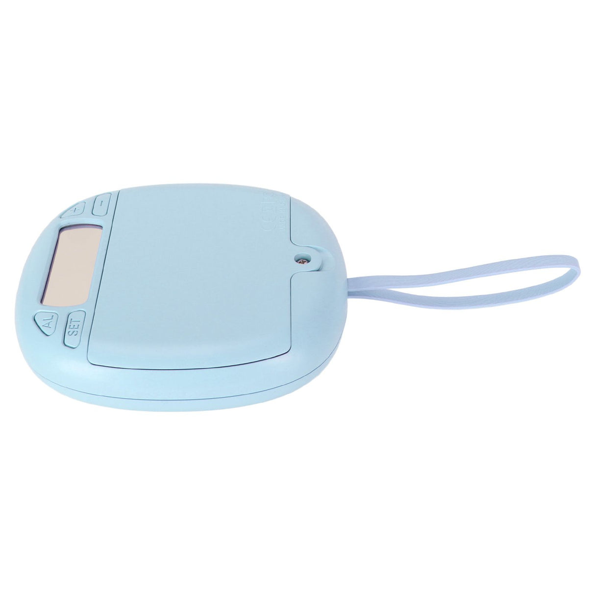 Vibrating Digital Alarm Clock Portable LED Electronic Digital Alarm Clock for Heavy Sleepers Students Children Sky Blue