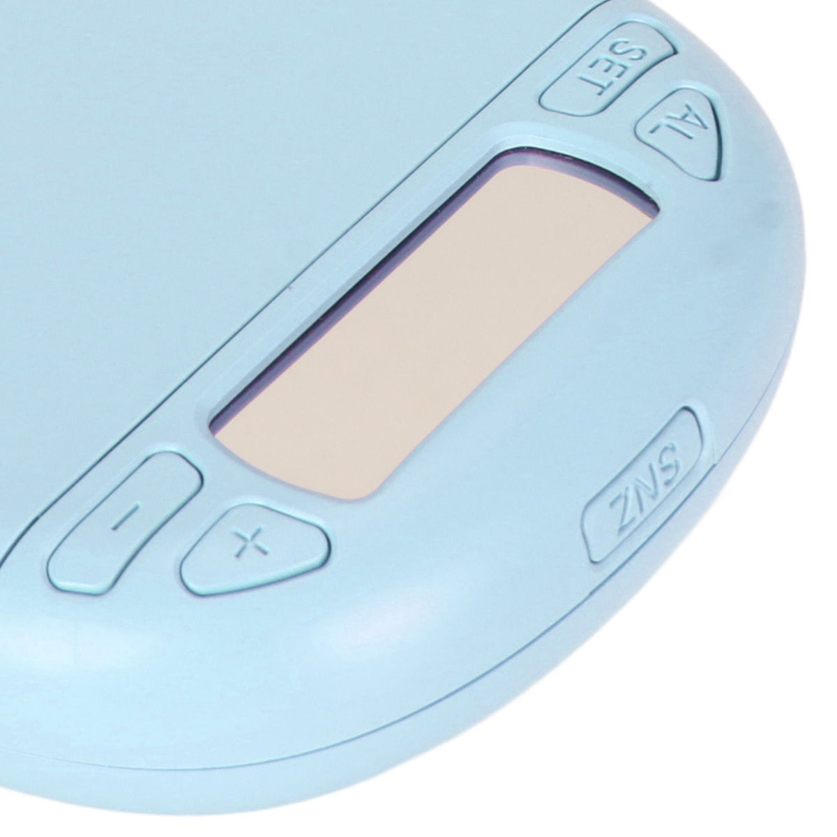 Vibrating Digital Alarm Clock Portable LED Electronic Digital Alarm Clock for Heavy Sleepers Students Children Sky Blue