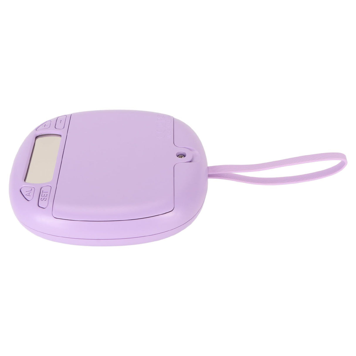 Vibrating Digital Alarm Clock Portable LED Electronic Digital Alarm Clock for Heavy Sleepers Students Children Lilac Purple