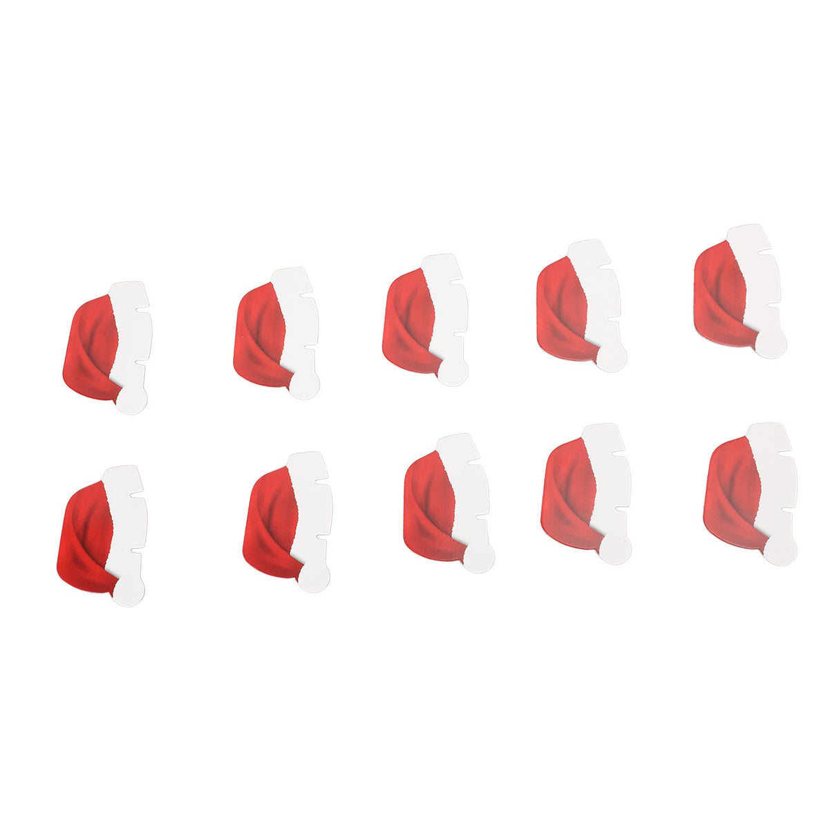 240 PCS Christmas Glass Cup Card Easy To Use Cute Pattern Xmas Party Wine Glass Decoration Card for Christmas