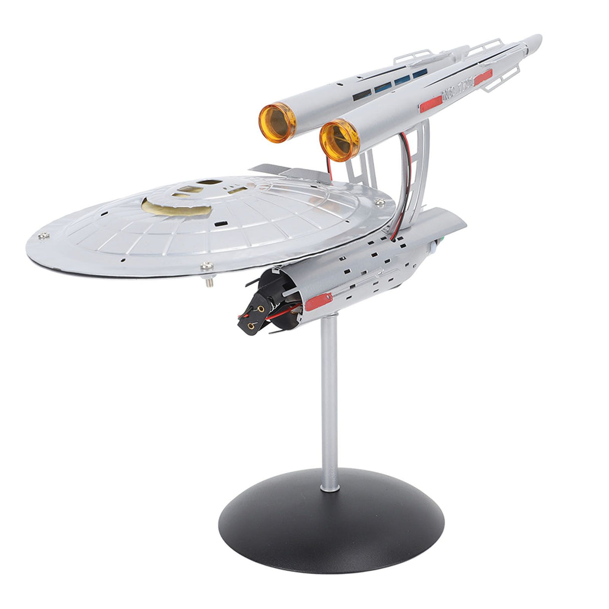Spaceship Model with Lights 1:1000 Life Like High Durability Spaceship Toy for Display Collection