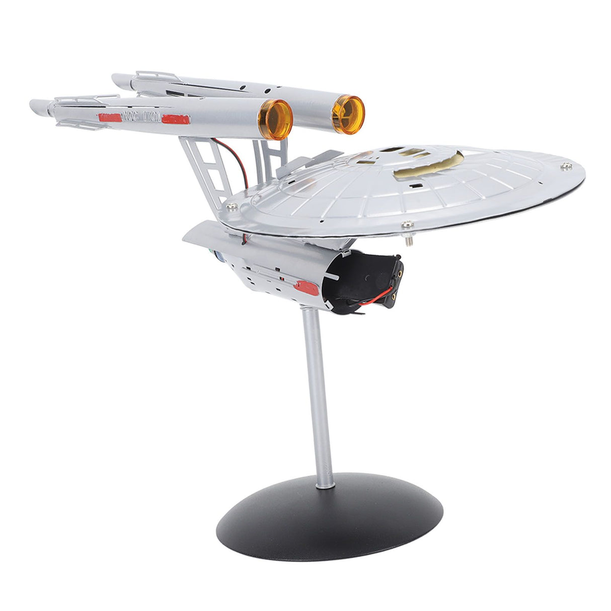 Spaceship Model with Lights 1:1000 Life Like High Durability Spaceship Toy for Display Collection