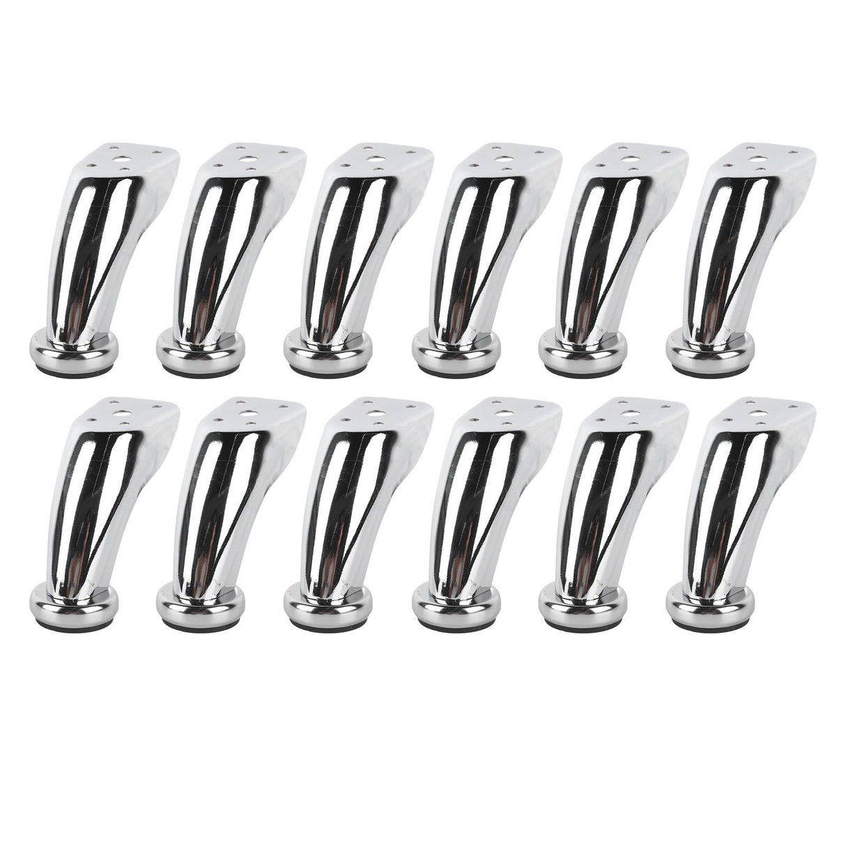 12PCS Furniture Legs Iron Electroplating Modern Style Metal Sofa Leg Replacement for Table Chair Couch Cabinet