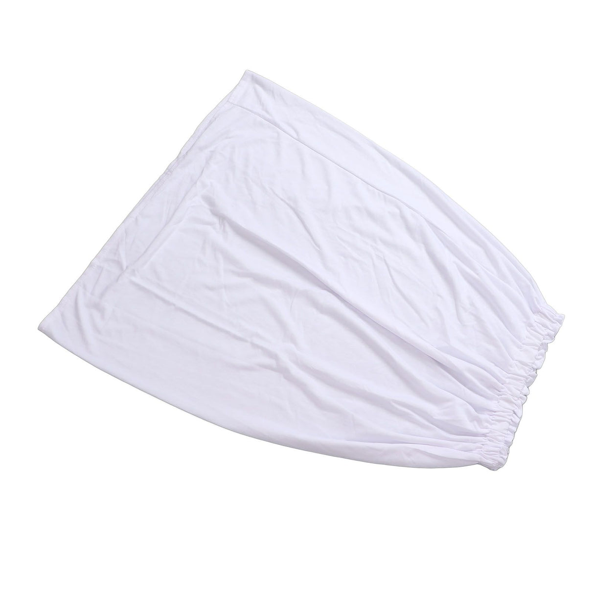 Women Bath Towel Wrap Cotton Boob Tube Top Bath Towel Skirt Dree for Travel Beach White