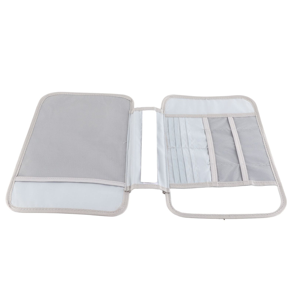 Multifunctional Document Storage Box Large Capacity Two Layer Liner Home Certificate Organizer White