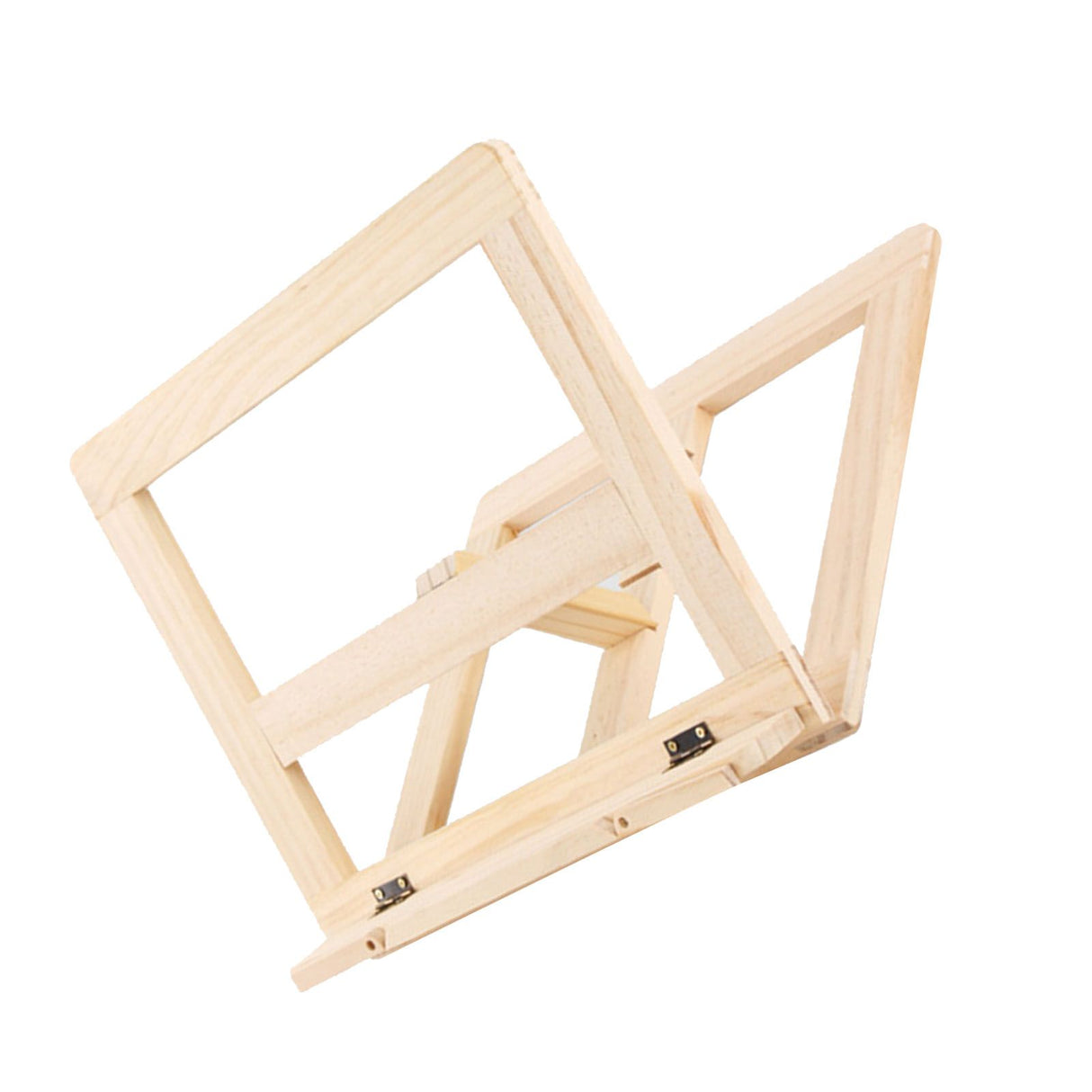 Wooden Book Stand Adjustable Book Holder Reading Stand Recipe Cookbook Holder for Kid Adult Home Wooden Clip
