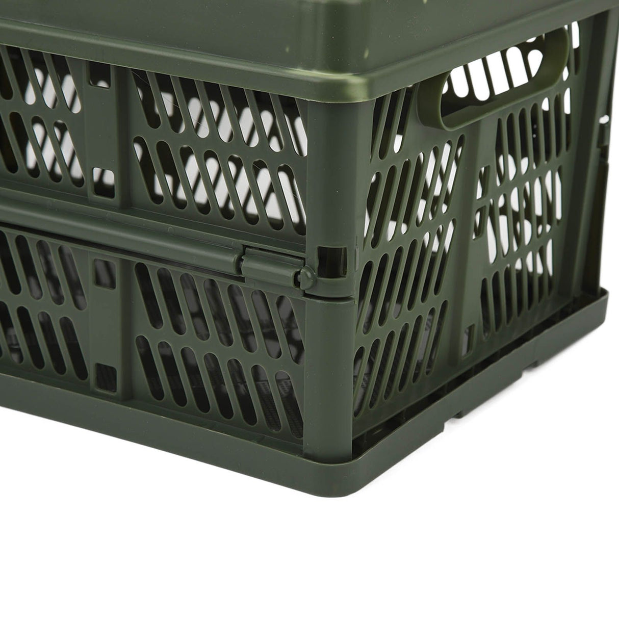Camping Picnic Basket Foldable Large Capacity Multifunction Handheld Camping Storage Basket Camping Storage Box Green S
