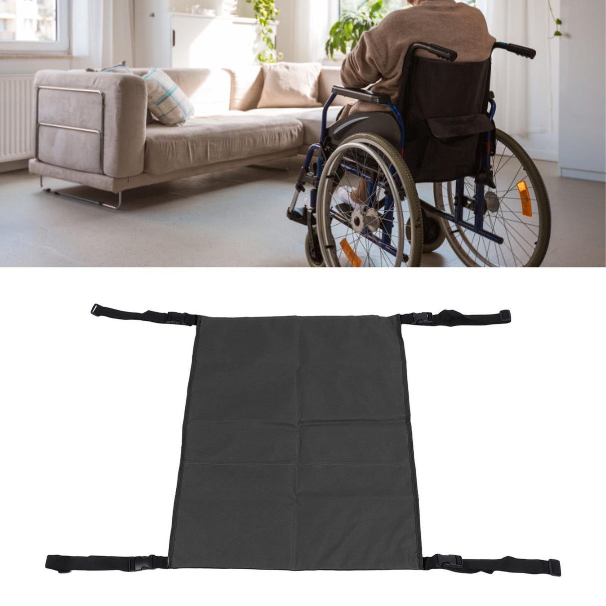 Oxygen Tank Holder Bag 600D Oxford Cloth Hook Design Dual Oxygen Tank Holder for Medical Personal Use Black