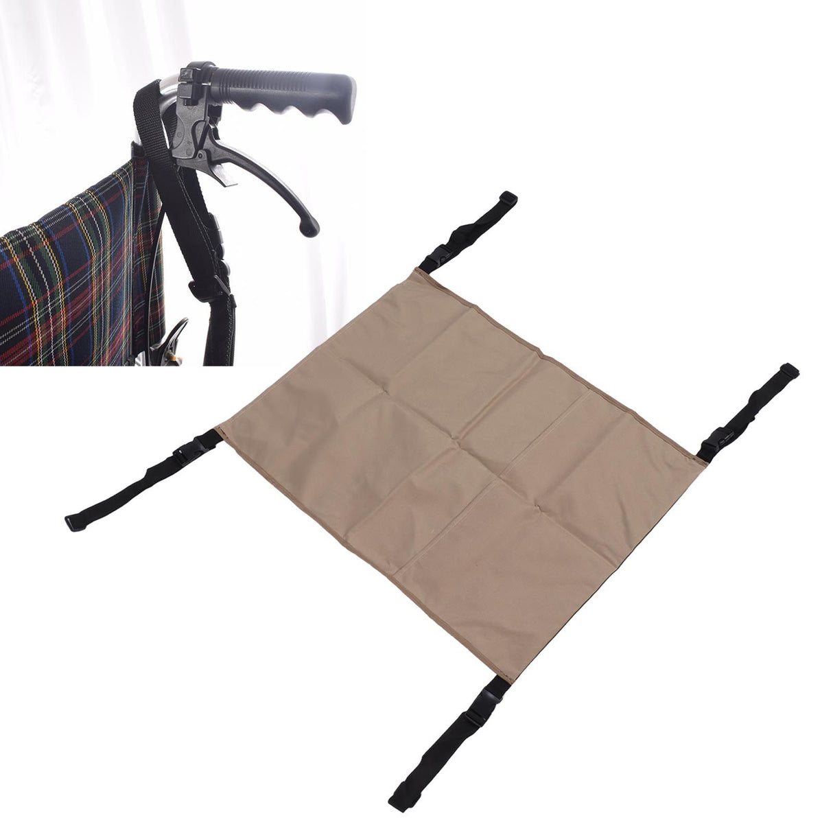 Oxygen Tank Holder Bag 600D Oxford Cloth Hook Design Dual Oxygen Tank Holder for Medical Personal Use Khaki