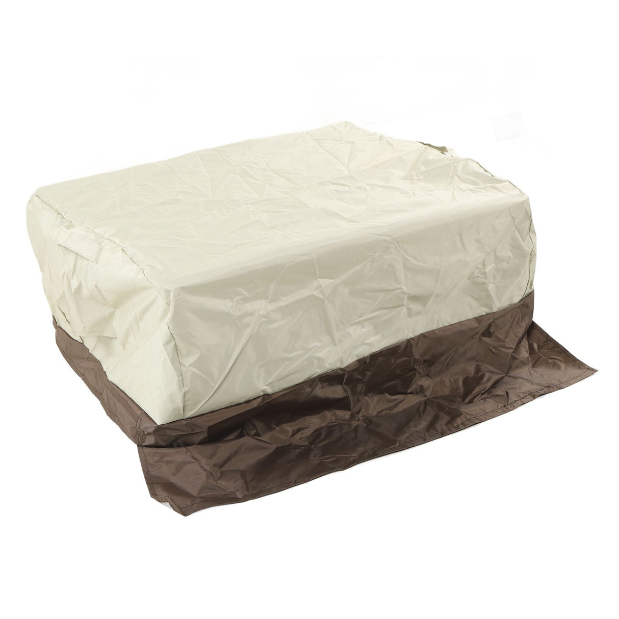 BBQ Grill Cover Waterproof Oxford Cloth Outdoor Rainproof Dustproof Sunproof Built in Grill Top Cover Grill Cover Beige Coffe Color Blocking