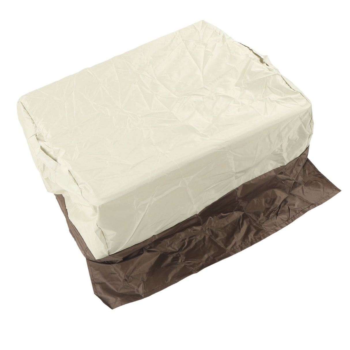 BBQ Grill Cover Waterproof Oxford Cloth Outdoor Rainproof Dustproof Sunproof Built in Grill Top Cover Grill Cover Beige Coffe Color Blocking
