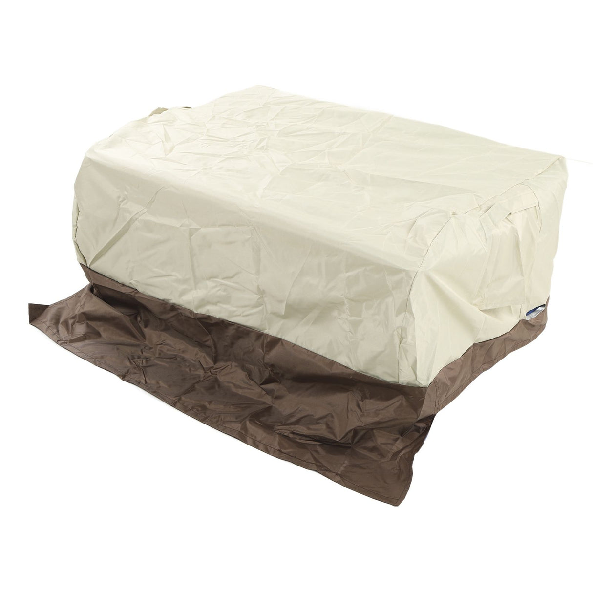 BBQ Grill Cover Waterproof Oxford Cloth Outdoor Rainproof Dustproof Sunproof Built in Grill Top Cover Grill Cover Beige Coffe Color Blocking