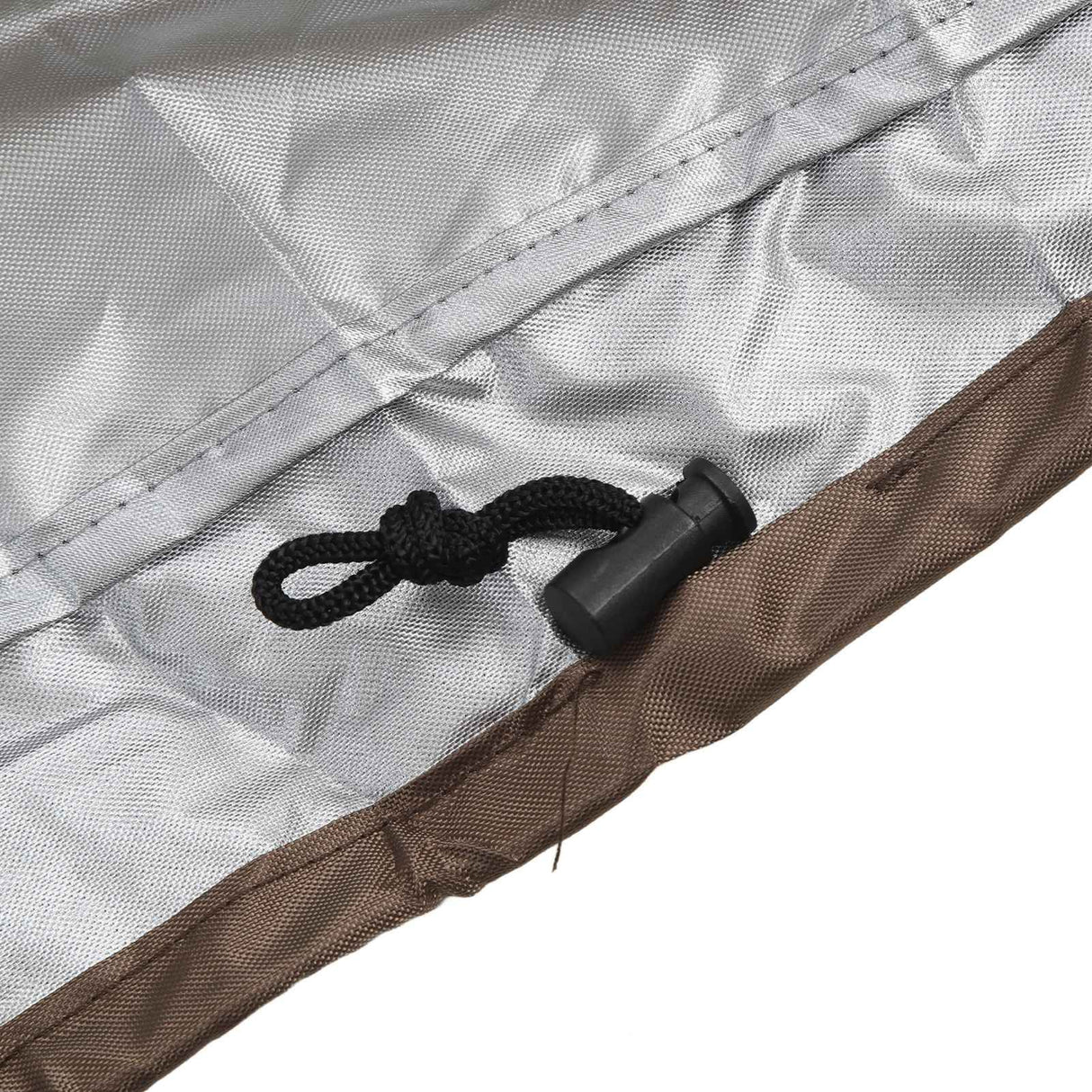 BBQ Grill Cover Waterproof Oxford Cloth Outdoor Rainproof Dustproof Sunproof Built in Grill Top Cover Grill Cover Beige Coffe Color Blocking