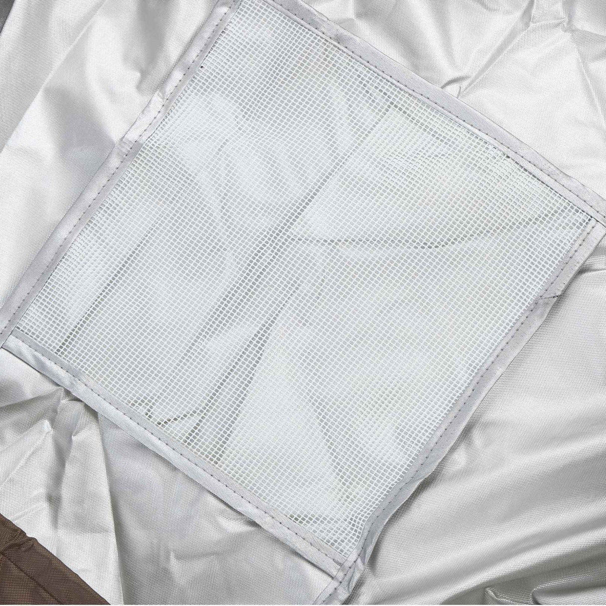 BBQ Grill Cover Waterproof Oxford Cloth Outdoor Rainproof Dustproof Sunproof Built in Grill Top Cover Grill Cover Beige Coffe Color Blocking
