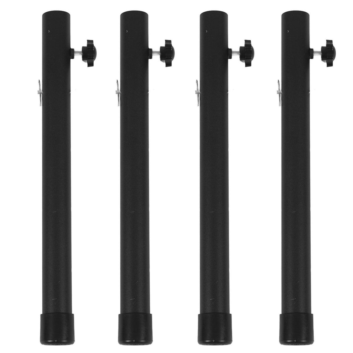 4pcs Table Leg Extenders 44cm Steel Table Leg Risers for Folding Tables Straight Bent Leg