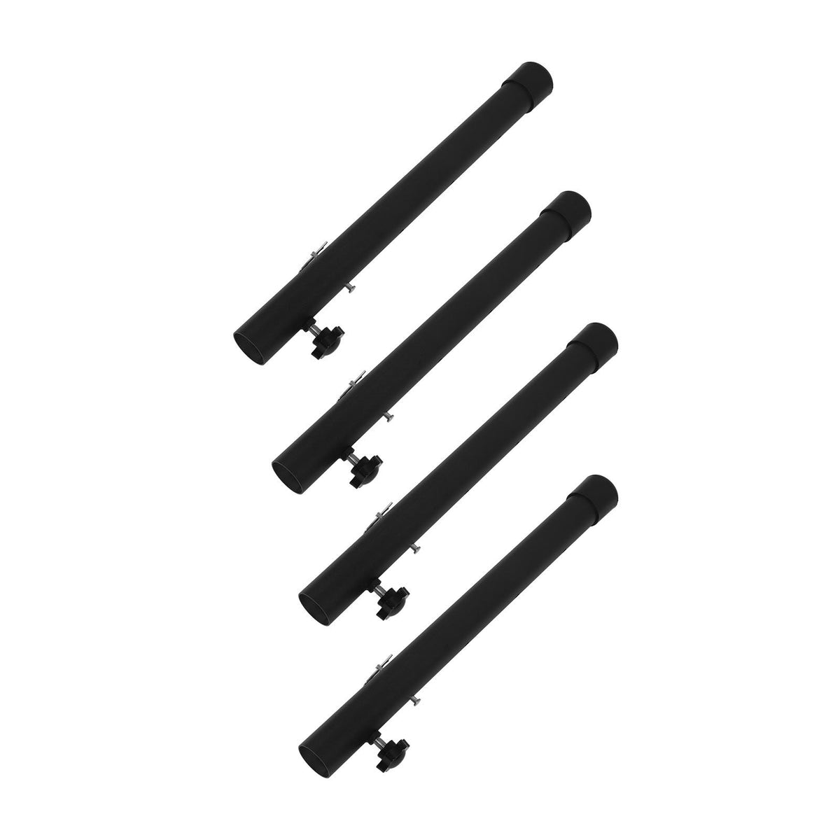 4pcs Table Leg Extenders 44cm Steel Table Leg Risers for Folding Tables Straight Bent Leg