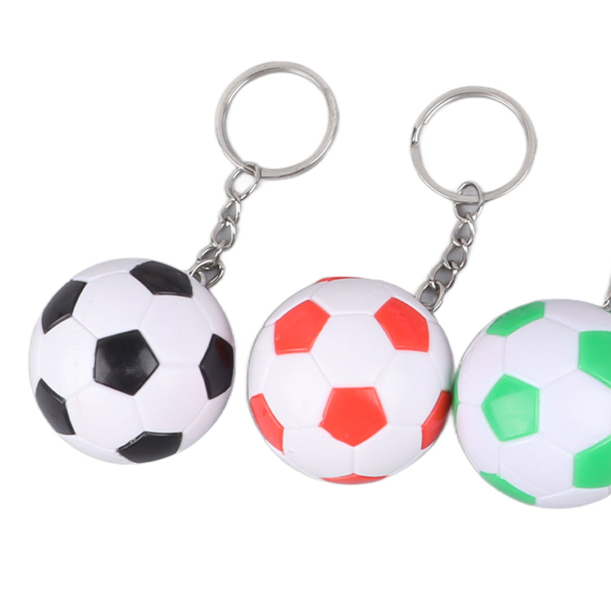14pcs PVC Soccer Keychains Key Ring Football Keychains Waterproof Football Keyrings Sport Ball Key Chain Pull On Closure