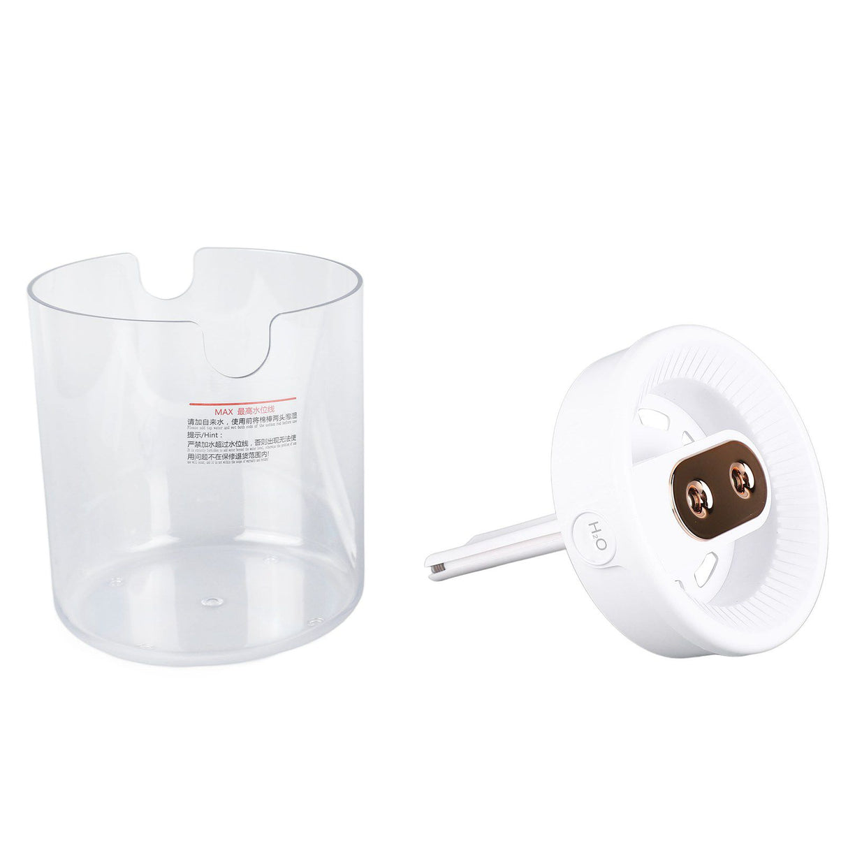 Humidifier 2L White Large Capacity Double Nozzle Mist Humidifier Home Bedroom Office Mute USB Night Light Air Vaporizer