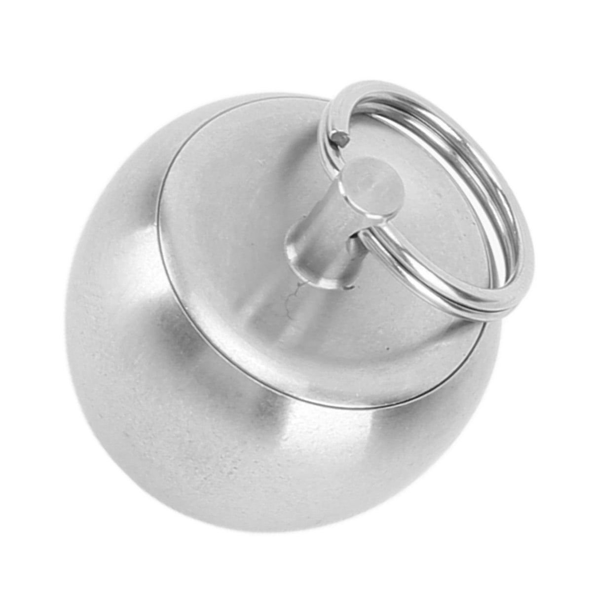 Portable Medicine Bottle Stainless Steel Mini Capsules Box Daily Medicine Container Case with Bead Chain for Outdoor Camping Travel