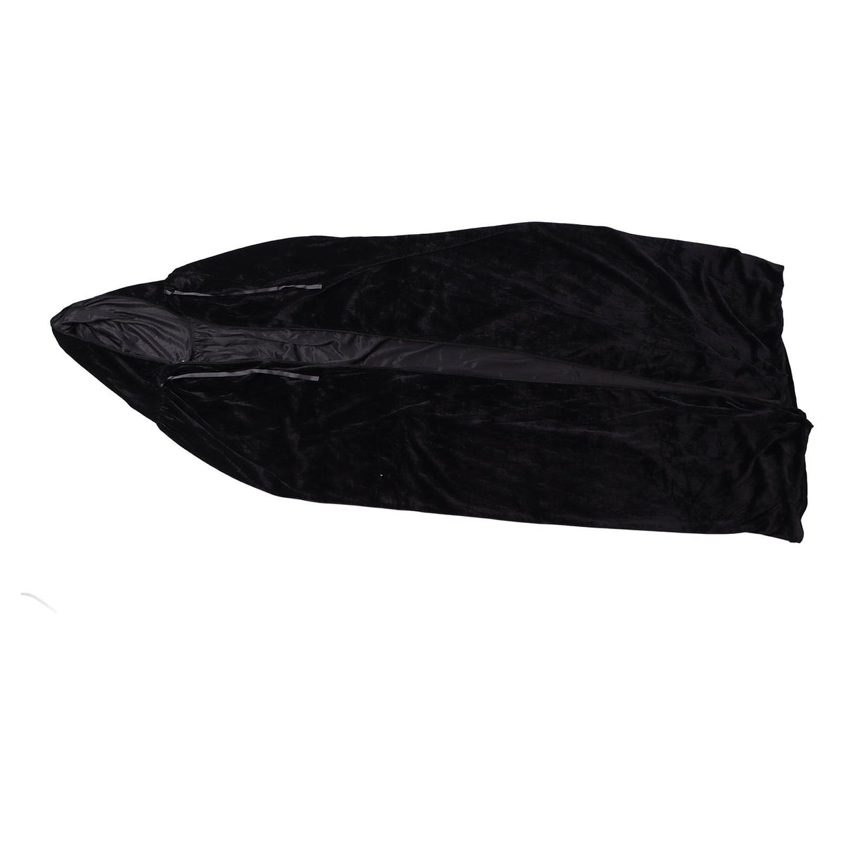 Hooded Cloak Large Witch Cape Black Velvet Comfortable to Wear Soft Touch Costume Cloak for Party Cosplay Roleplay