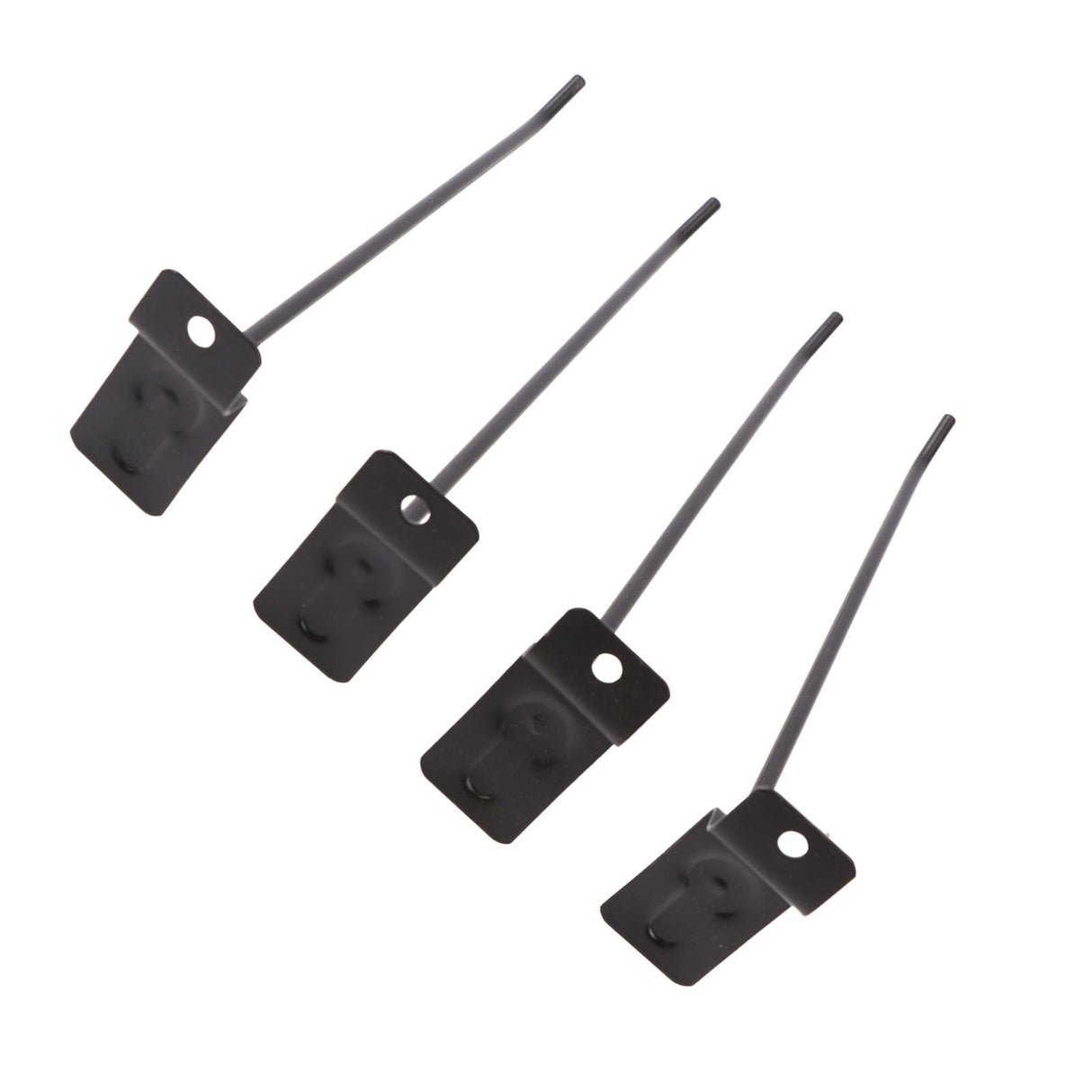 30PCS Panel Hooks Black Slatwall Hanger Thickened Easy Installation Anti Rust Display Pegs for Retail Garage