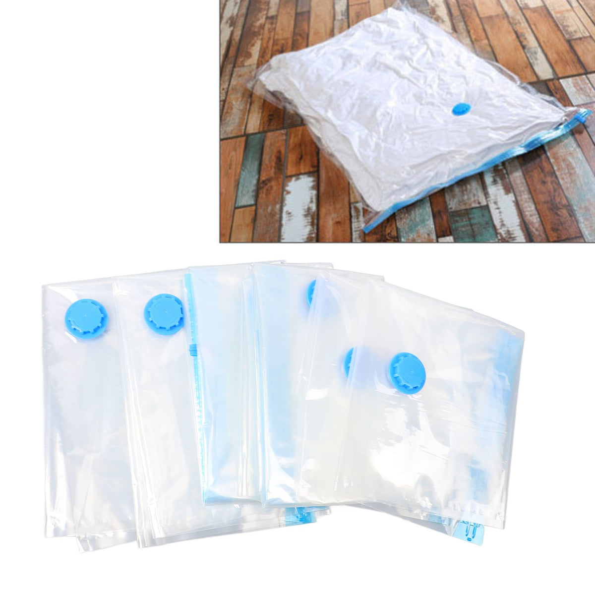 Compression Storage Bags Vacuum Sealer Storage Bags for Clothes Comforters Blankets Bedding