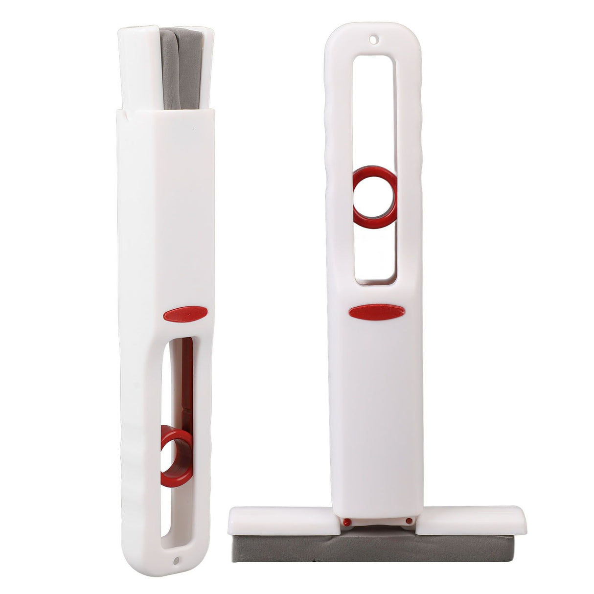Portable Self Squeeze Mini Mop Wet and Dry Use Lazy Strong Absorbent Mop for Bathroom Kitchens One Pole (3 Mop Heads)