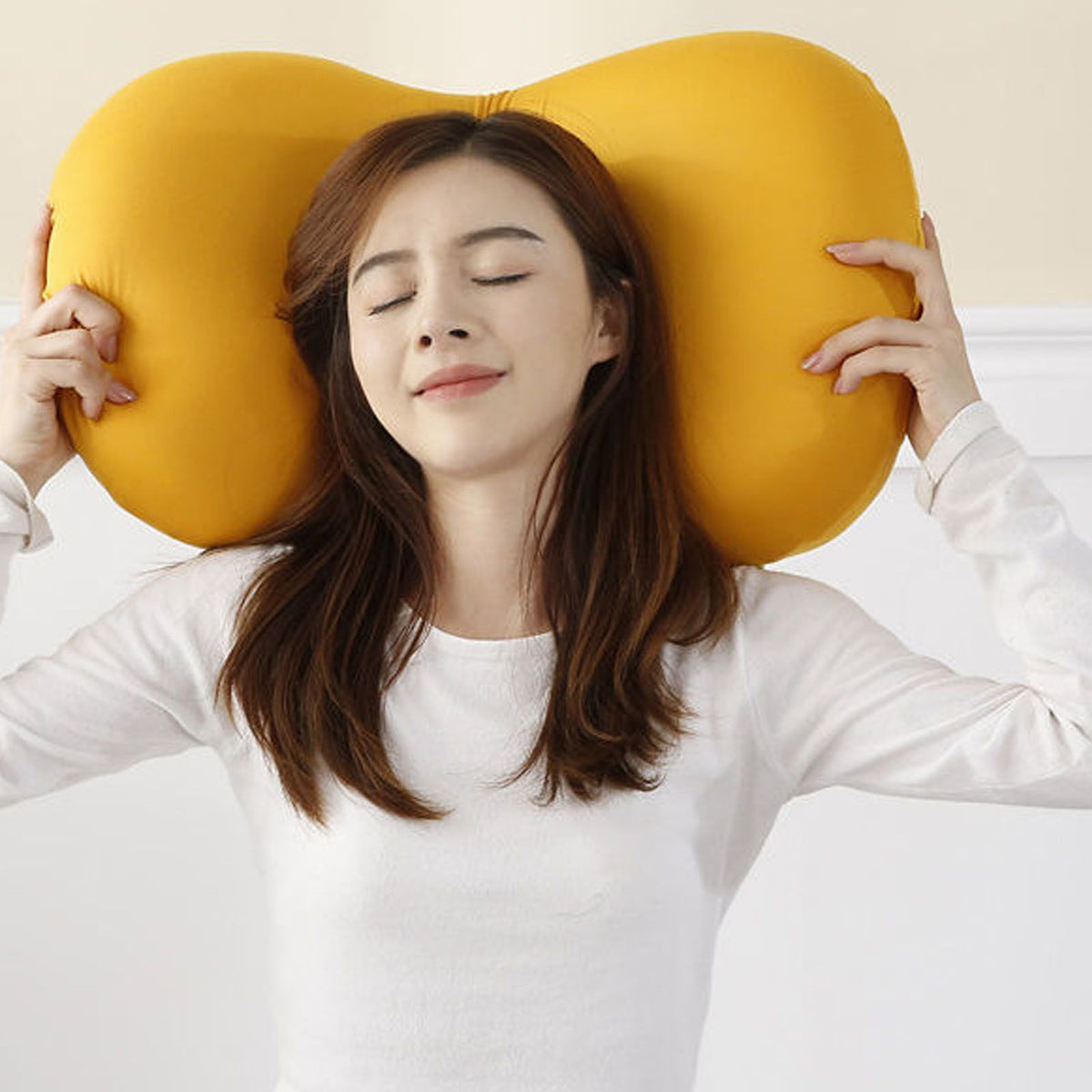 Memory Foam Pillow for Sleeping Ergonomic Cervical Pillow Neck Support Pillow Contour Support Bed Pillow for Neck Shoulder Pain Pink
