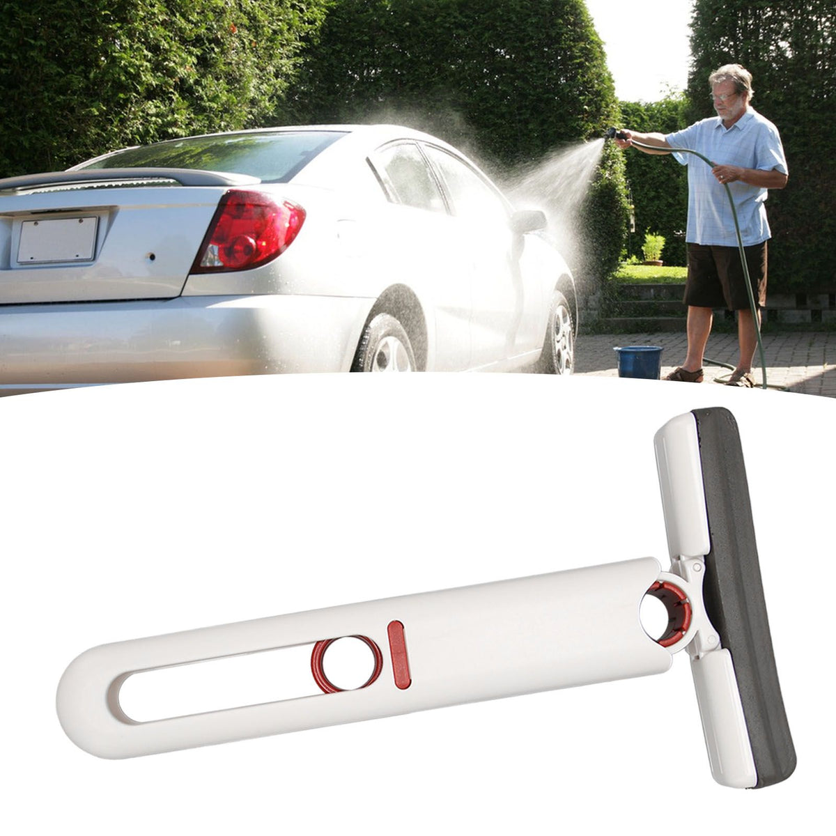 Portable Self Squeeze Short Mop Portable Mini Mop Hand Free Squeeze Mop for Bathroom Kitchens Tableware Desktop Glass