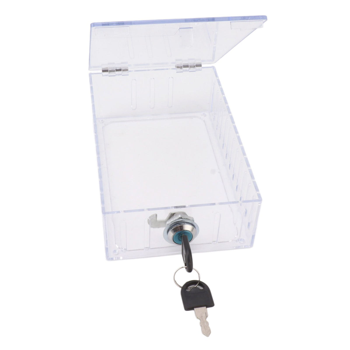 Thermostat Lock Box Large Universal Home Locking Thermostat Guard Clear Cover with Key for Thermostat On Wall