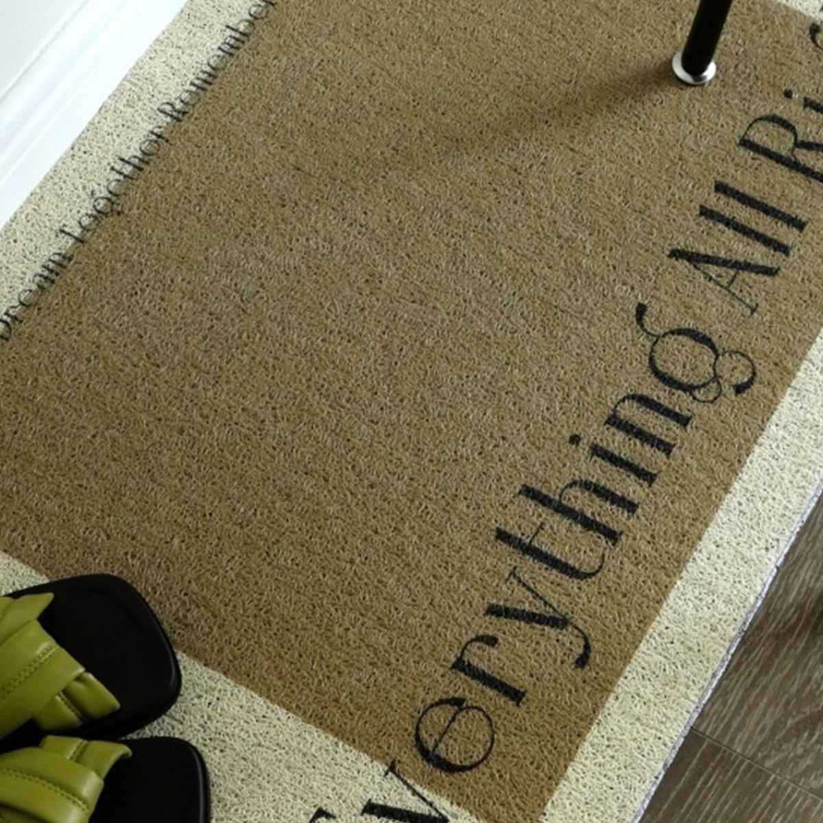 Entry Doormat Durable PVC Loop Mesh Repels Water Anti Slip Croppable Shoe Scraper Outdoor Indoor Mats Color Patches