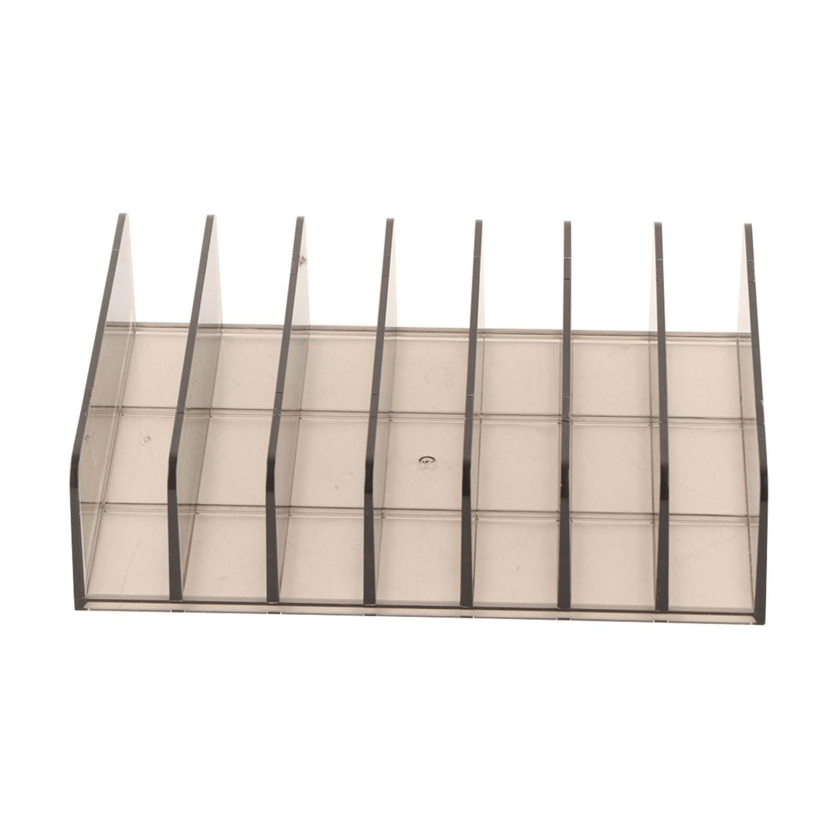 Eyeshadow Palettes Organizer 7 Sections Transparent Makeup Holder for Bathroom Countertops Vanities