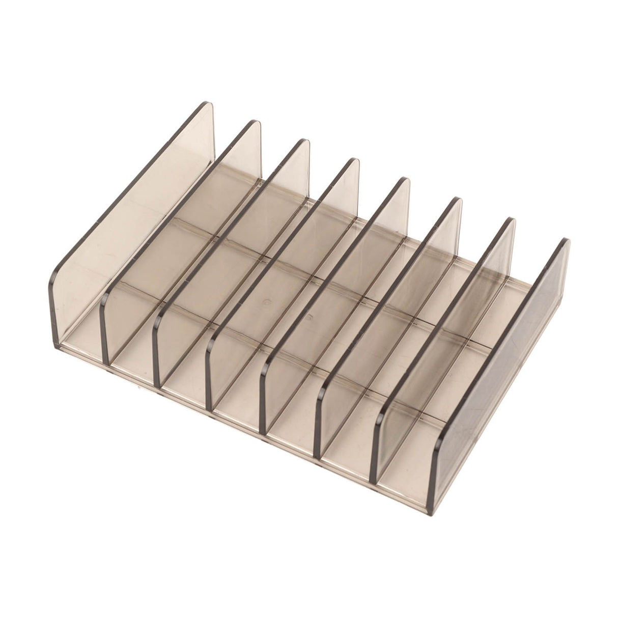 Eyeshadow Palettes Organizer 7 Sections Transparent Makeup Holder for Bathroom Countertops Vanities