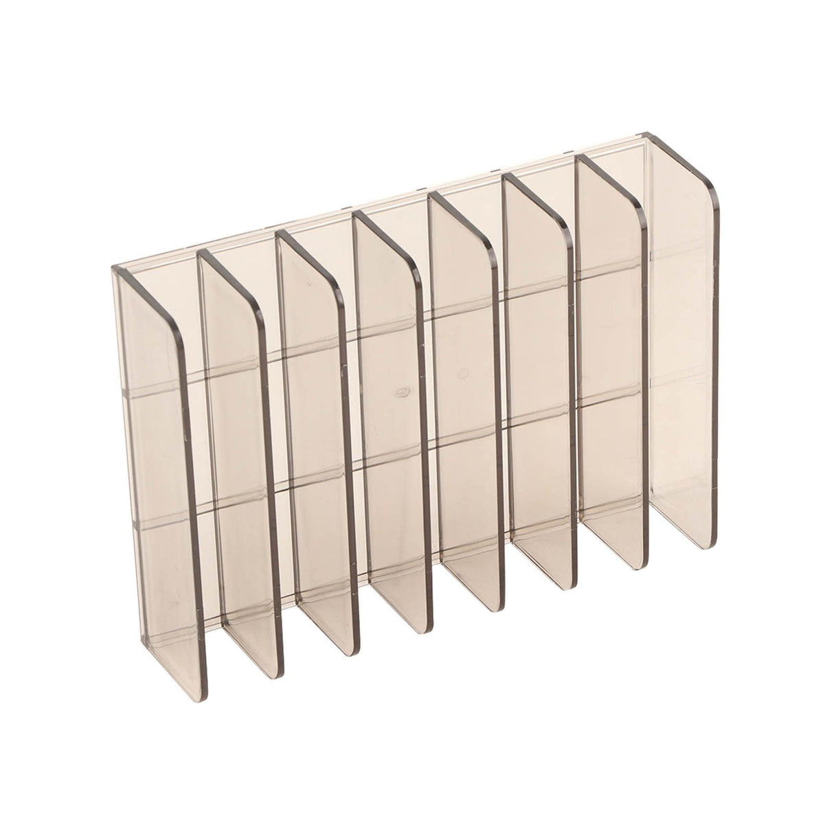 Eyeshadow Palettes Organizer 7 Sections Transparent Makeup Holder for Bathroom Countertops Vanities
