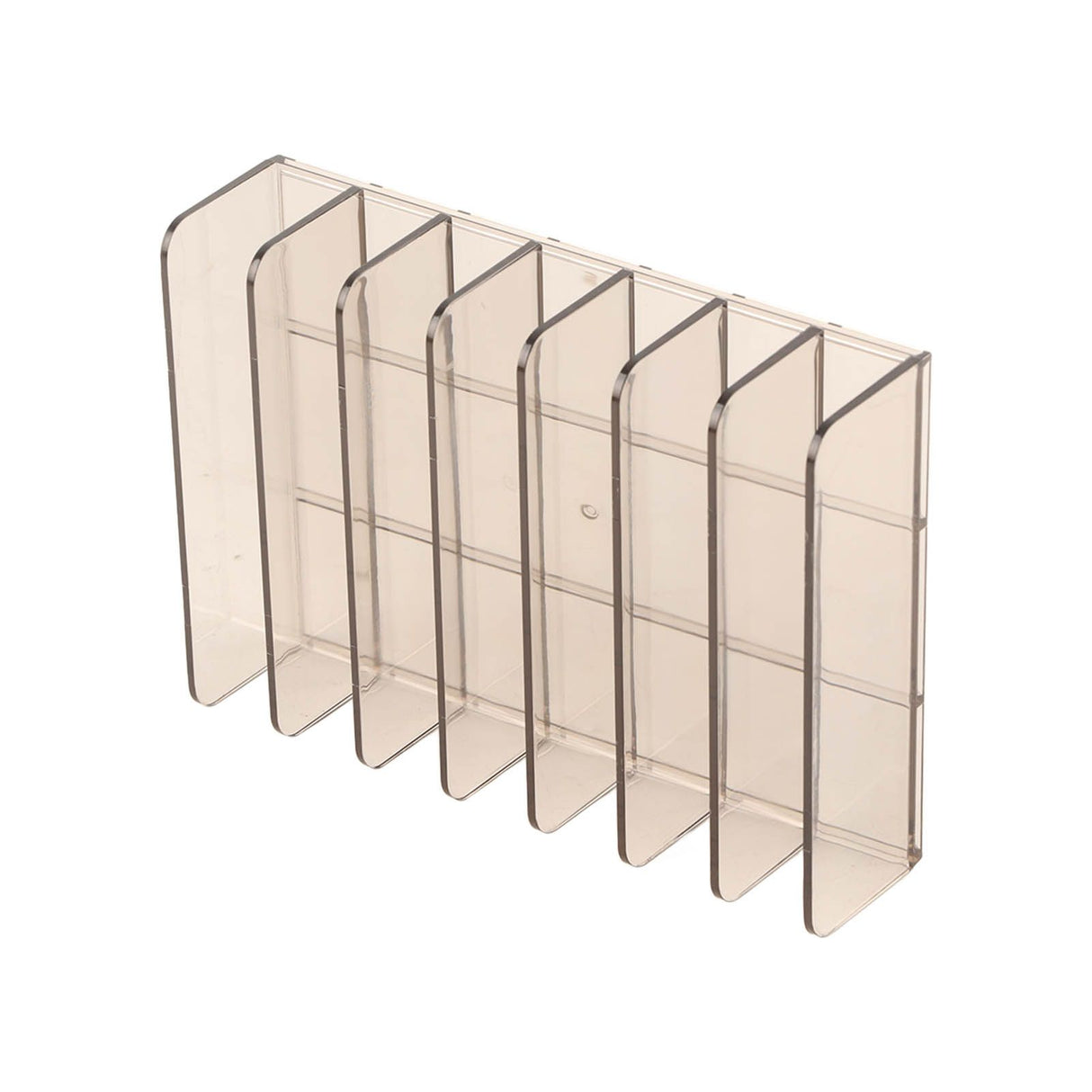 Eyeshadow Palettes Organizer 7 Sections Transparent Makeup Holder for Bathroom Countertops Vanities
