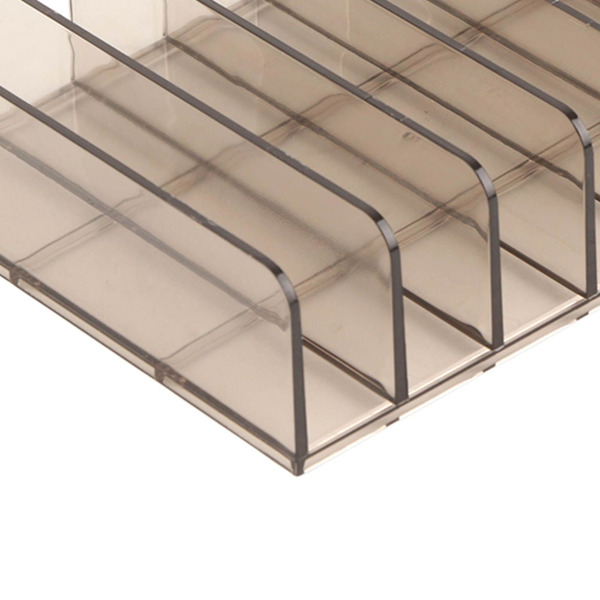 Eyeshadow Palettes Organizer 7 Sections Transparent Makeup Holder for Bathroom Countertops Vanities