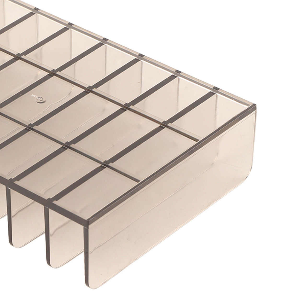 Eyeshadow Palettes Organizer 7 Sections Transparent Makeup Holder for Bathroom Countertops Vanities
