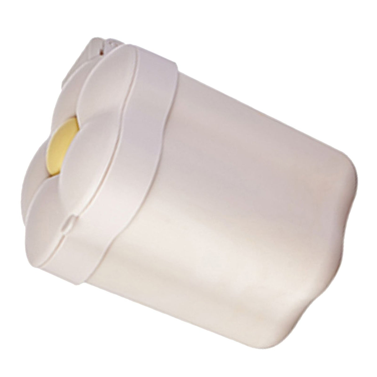 Desktop Trash Bin with Lid Flower Shape Small Garbage Can Large Opening Storage Paper Basket White