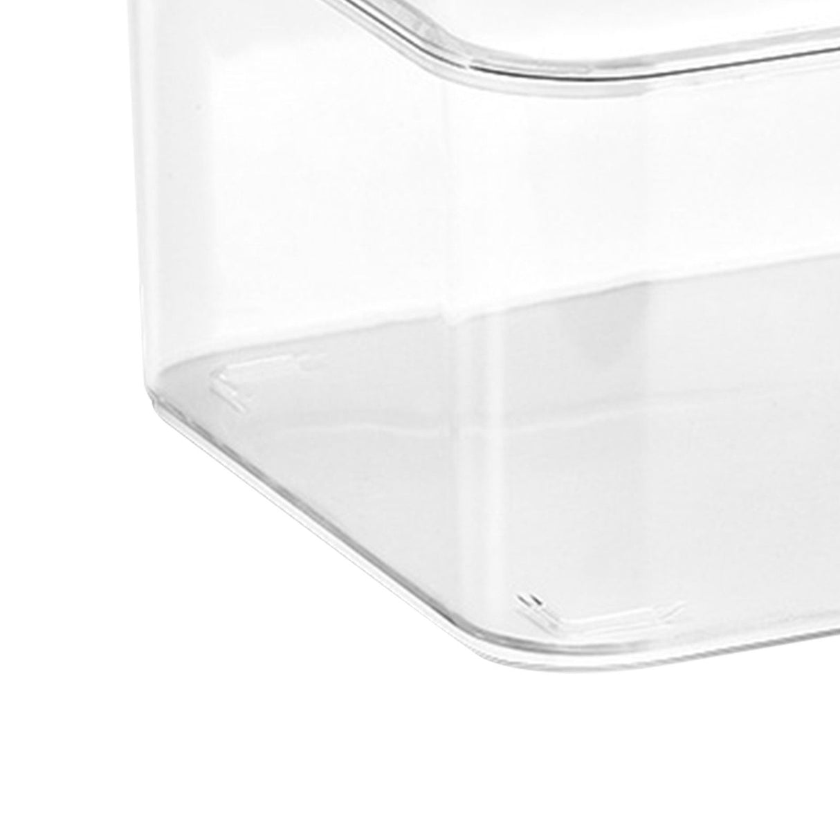 Desk Storage Box Plastic Large Capacity Dustproof Multi Functional Phone Case Storage Holder with Lid Transparent