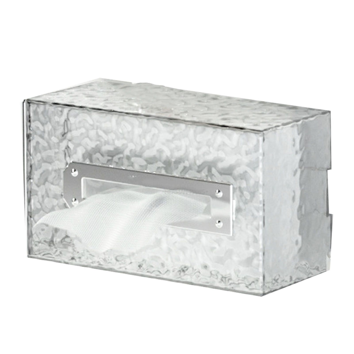 Napkin Paper Holder Box Space Saving Home Decoration Rugged Wall Mounted Tissue Box for Living Room Bedroom Transparent Silver