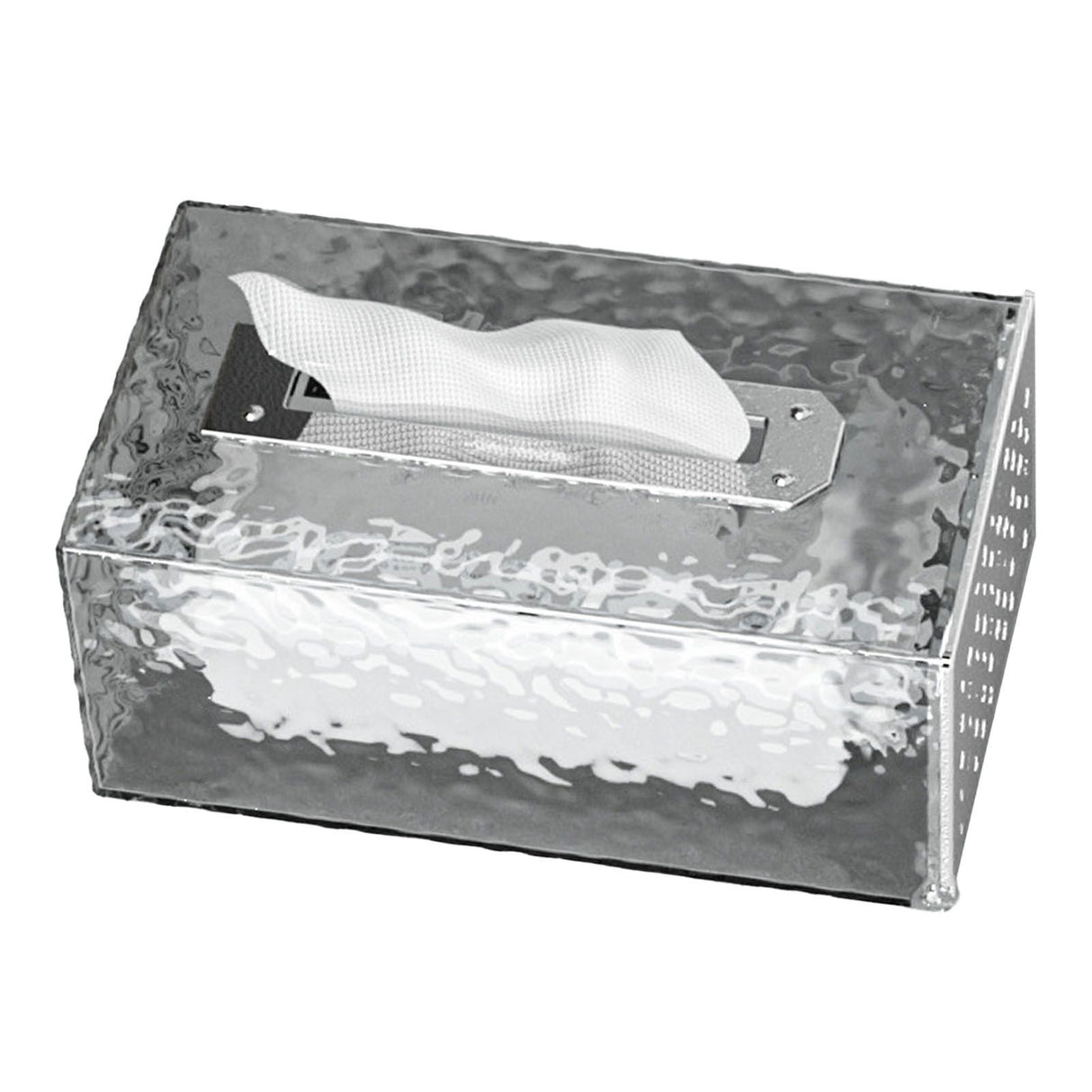 Napkin Paper Holder Box Space Saving Home Decoration Rugged Wall Mounted Tissue Box for Living Room Bedroom Translucent Silver